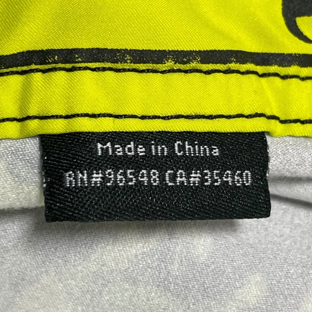 Oakley Frogskin Technology Board Shorts Mens 36 Black Yellow Graphic Surf Y2K‎